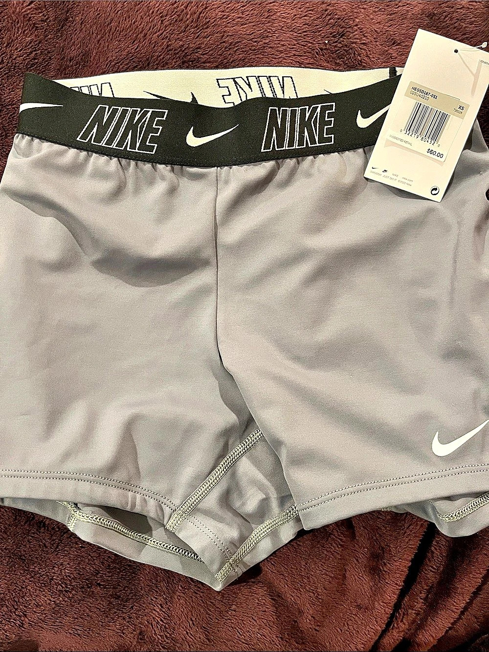 Nike boys swim trunks in Gray & Black Size XS